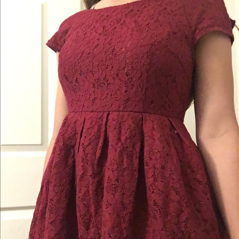 Small, dark red Forever 21 dress